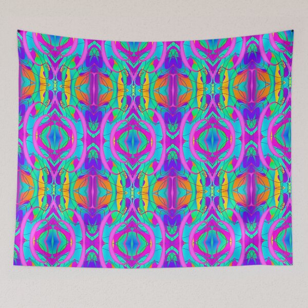 Item preview, Green and Pink Ribbons Pattern designed and sold by Static.Alien.