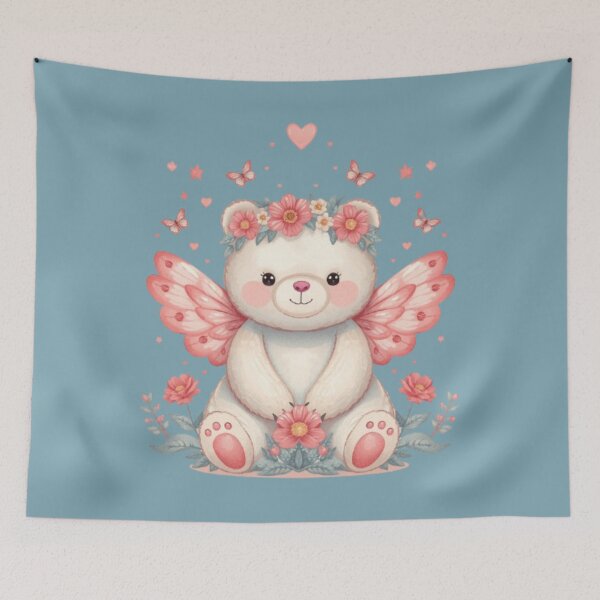 Item preview, Flower Fairy Bear Kawaii Sticker designed and sold by Stylestickers55.