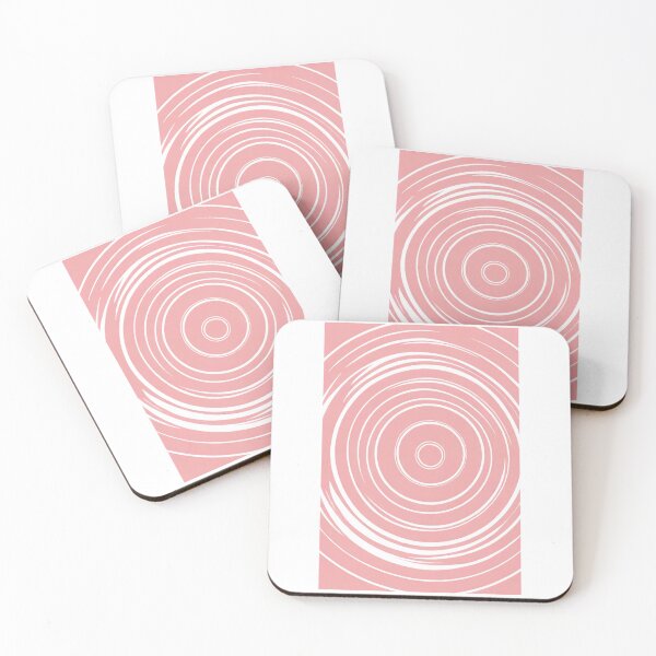 Item preview, Design - Pink Concentric Circles, Minimalist and Soothing Geometric Composition designed and sold by Reverso-Design.