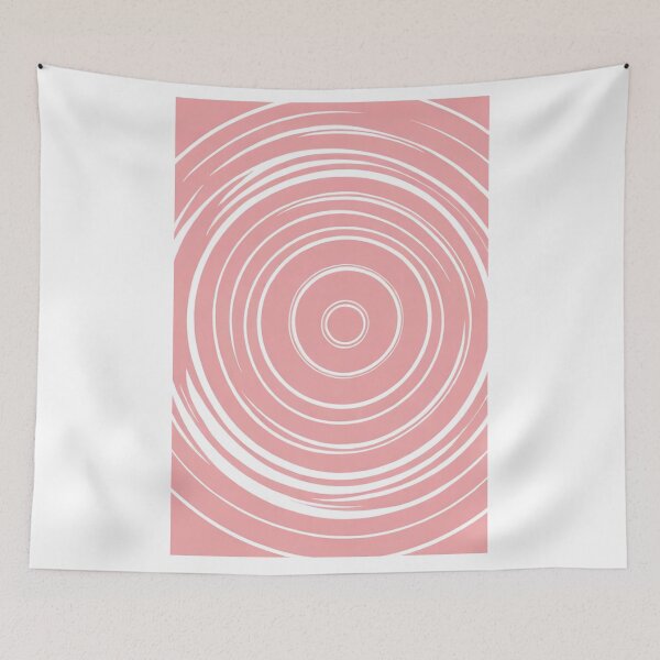 Item preview, Design - Pink Concentric Circles, Minimalist and Soothing Geometric Composition designed and sold by Reverso-Design.
