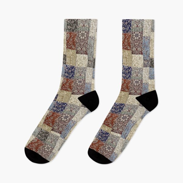 Item preview, Vintage Persian Patchwork: Artisanal Islamic Rug Mosaic Pattern designed and sold by D-Islamic.
