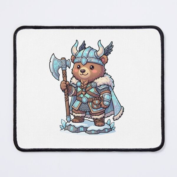 Item preview, Viking Bear Warrior with Battle Axe designed and sold by PixelStyle Studio.