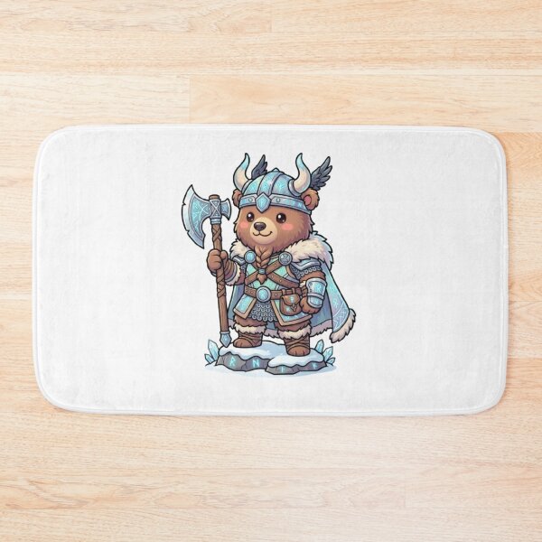 Item preview, Viking Bear Warrior with Battle Axe designed and sold by PixelStyle Studio.