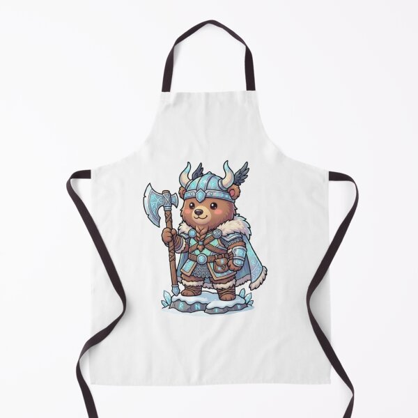 Item preview, Viking Bear Warrior with Battle Axe designed and sold by PixelStyle Studio.