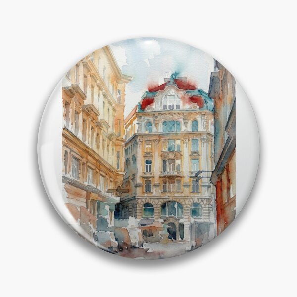 Item preview, Vienna Schonbrunnerhaus Watercolor designed and sold by caracatita75.