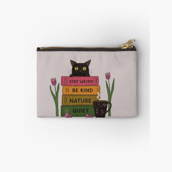 Item preview, Stay Weird Be Kind Black Cat Book Lover Design designed and sold by aminomen.