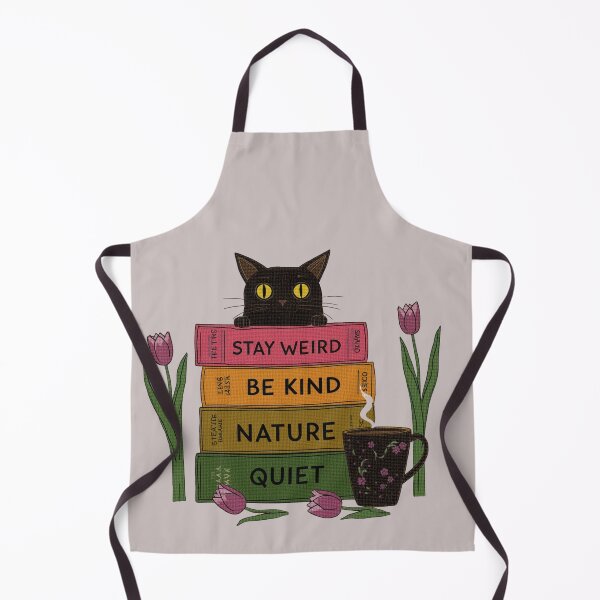 Item preview, Stay Weird Be Kind Black Cat Book Lover Design designed and sold by aminomen.