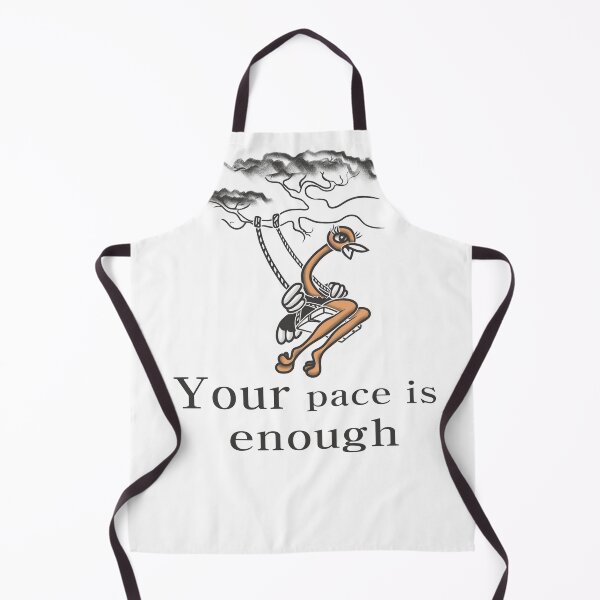 Item preview, Your Pace Is Enough Ostrich | Positive Growth Quote Art designed and sold by Samaya-.
