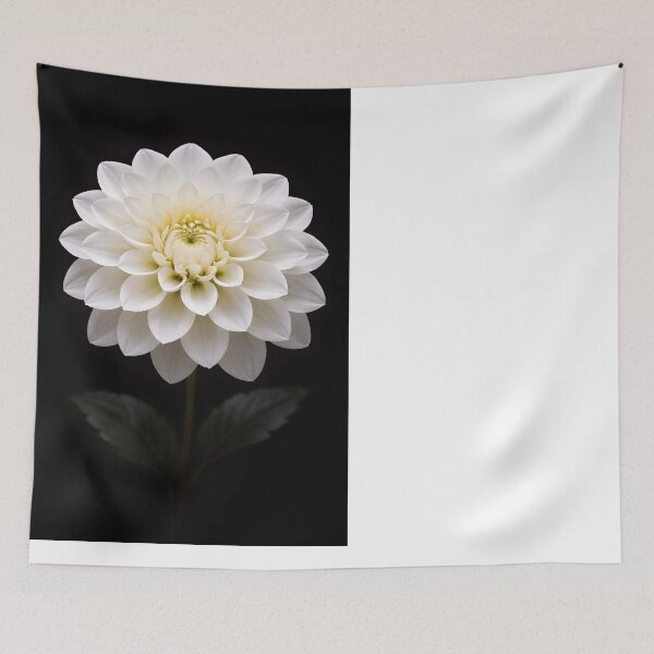 Item preview, Elegant White Dahlia Flower Botanical Bloom designed and sold by bellaever.
