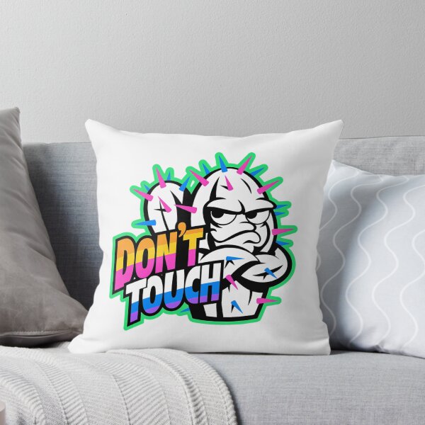Item preview, Don’t Touch – Funny Cactus Attitude Retro Neon Design designed and sold by Cool-cat-art.