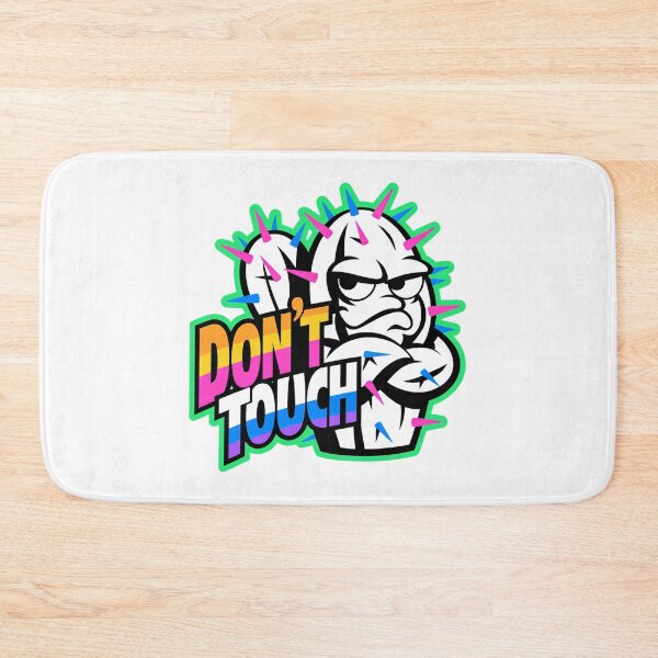 Item preview, Don’t Touch – Funny Cactus Attitude Retro Neon Design designed and sold by Cool-cat-art.