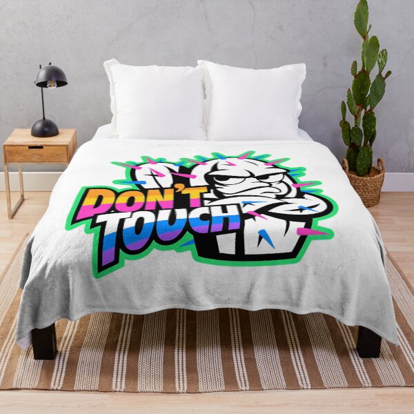 Item preview, Don’t Touch – Funny Cactus Attitude Retro Neon Design designed and sold by Cool-cat-art.