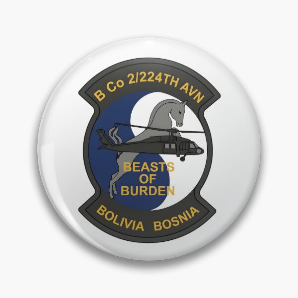Item preview, Insignia of B Company, 2nd Battalion, 224th Aviation Regiment "Beasts of Burden" designed and sold by CharlieDesings.