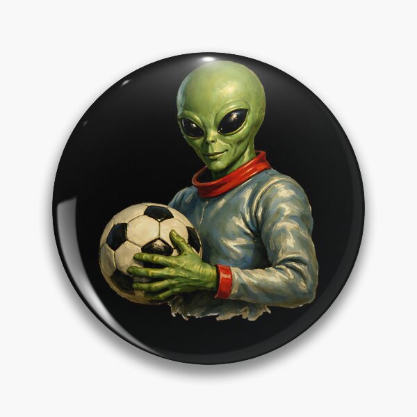 Item preview, Alien with a football designed and sold by ReneMM.