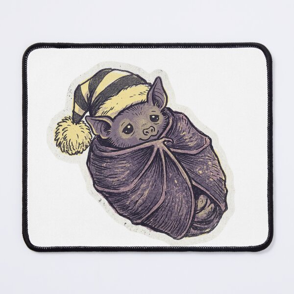 Item preview, Cozy Bedtime Bat - Vintage Sticker Art designed and sold by Mr. Pawsome.