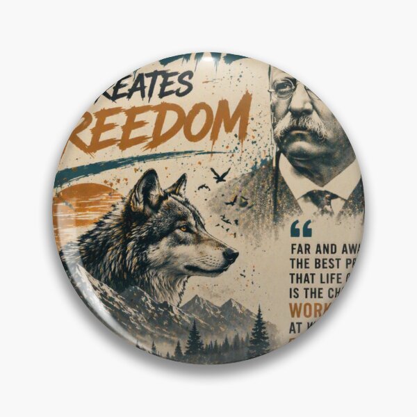 Item preview, Wolf Street Motivation | Theodore Roosevelt Quote designed and sold by WOLFSTREETCO.