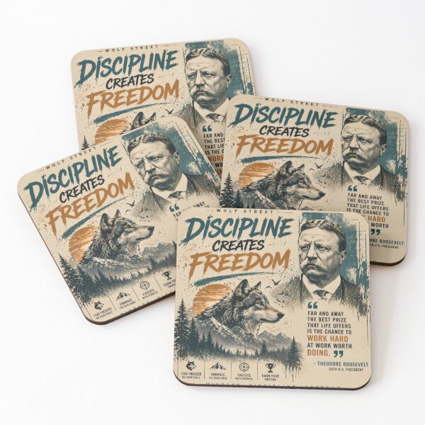 Item preview, Wolf Street Motivation | Theodore Roosevelt Quote designed and sold by WOLFSTREETCO.