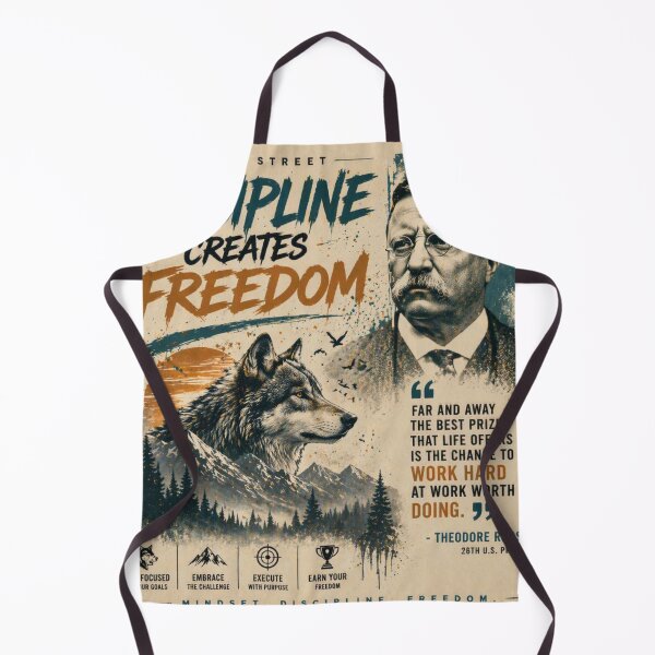 Item preview, Wolf Street Motivation | Theodore Roosevelt Quote designed and sold by WOLFSTREETCO.