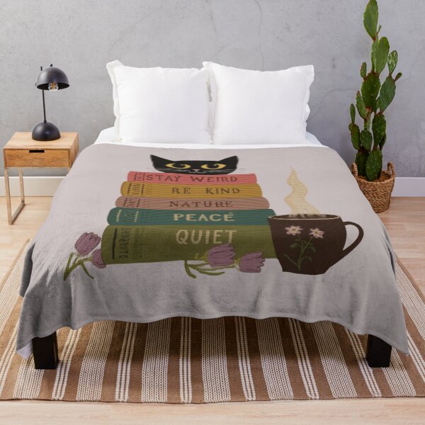 Item preview, Cozy Folk Art Cat Reading Aesthetic Artwork designed and sold by aminomen.