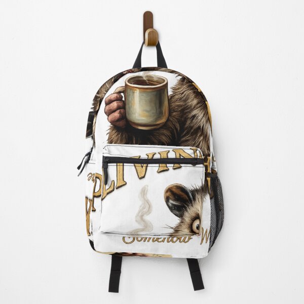 Item preview, Living Proof That Panic Works – Funny Possum Coffee Lover Retro Design designed and sold by AMIR PRO .