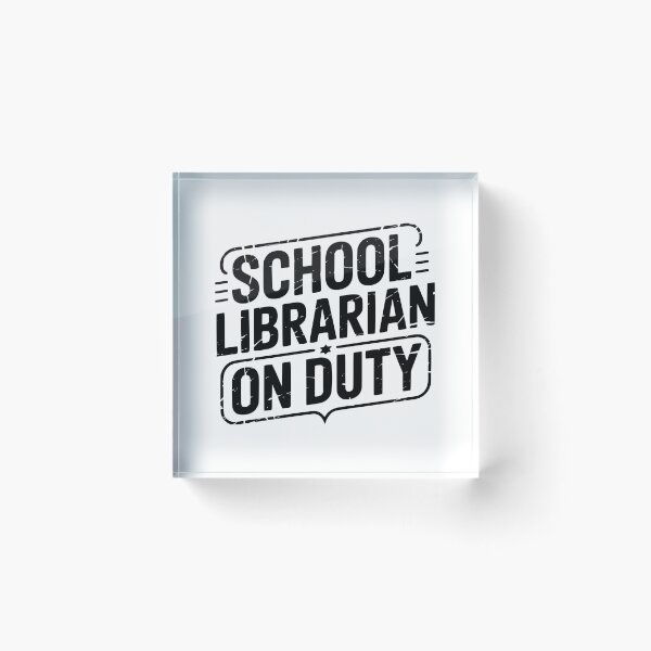 Item preview, School Librarian On Duty designed and sold by theartfulaspie.