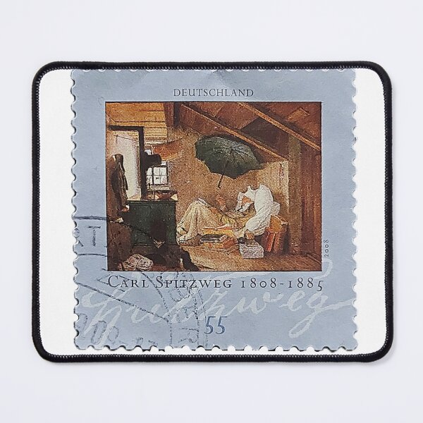 Item preview, "The Poor Poet" postage stamp designed and sold by Pellagia.