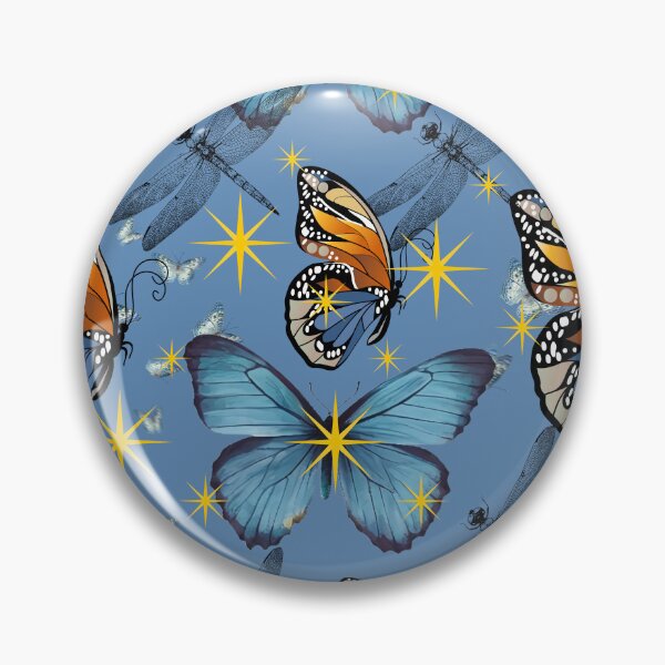 Item preview, Butterfly design art in blues designed and sold by Extremeallie.