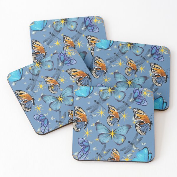 Item preview, Butterfly design art in blues designed and sold by Extremeallie.