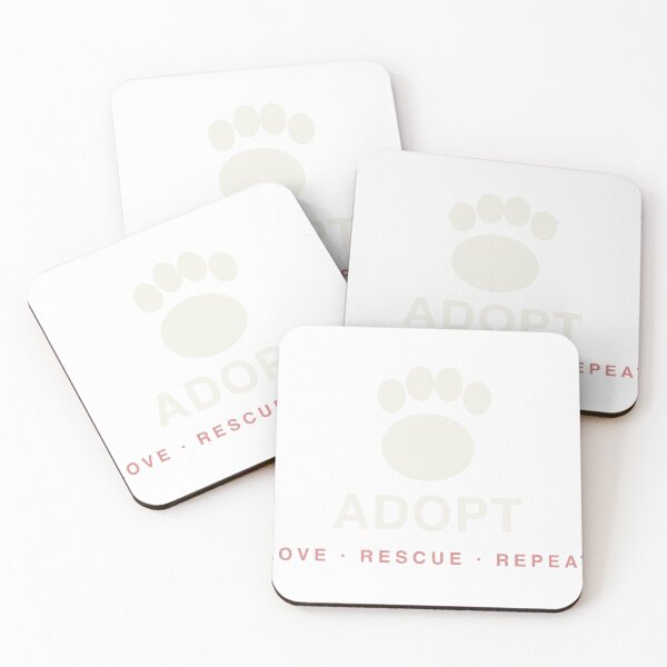 Item preview, Adopt Love Rescue — dog adoption design designed and sold by Vestra Design.