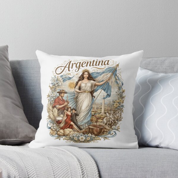 Item preview, Argentina National Allegory - Vintage Traditional Fine Art designed and sold by FootballCrazy10.