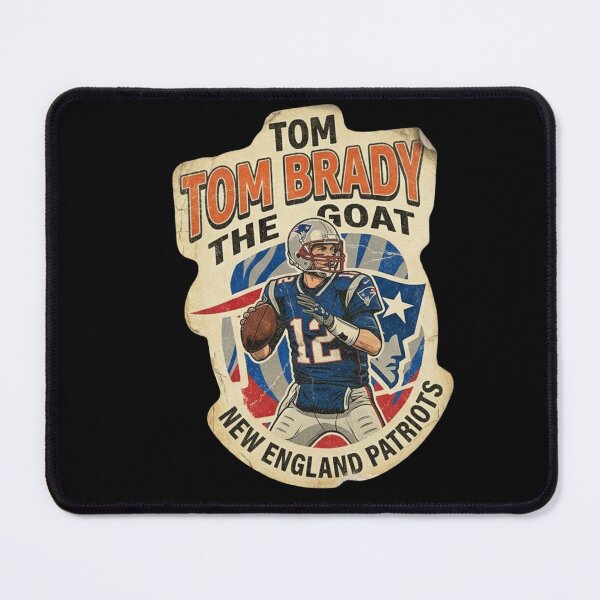Item preview, Tom Brady GOAT Legend New England Patriots QB designed and sold by ThatFootball12.
