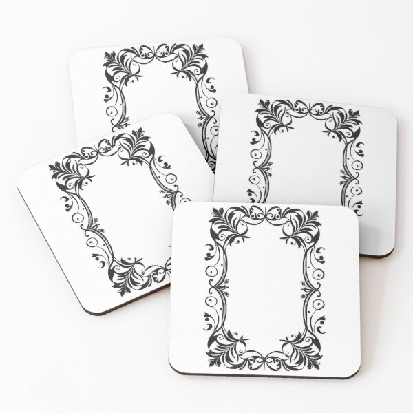 Item preview, Design - Victorian Ornamental Frame, Baroque Elegance in Black and White designed and sold by Reverso-Design.