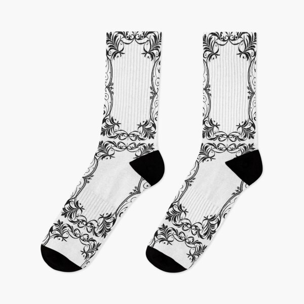 Item preview, Design - Victorian Ornamental Frame, Baroque Elegance in Black and White designed and sold by Reverso-Design.