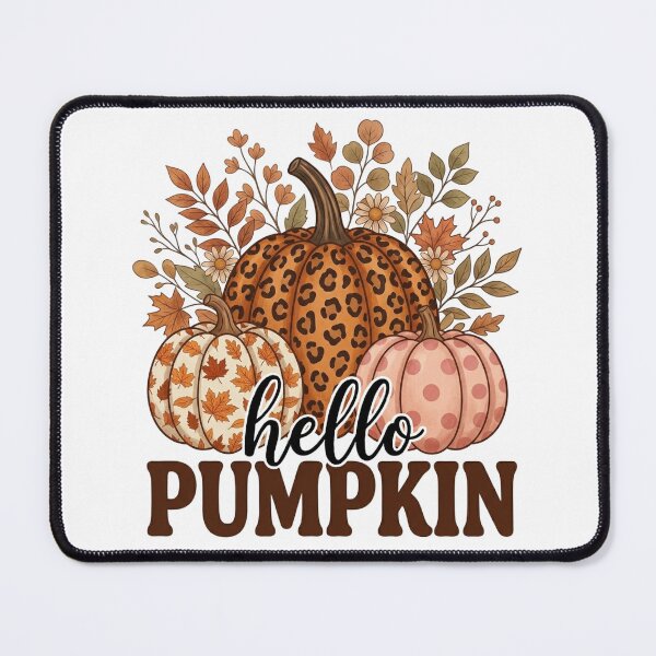 Item preview, Hello Pumpkin Leopard T-Shirt for Fall Fans | Hello Pumpkin Floral Sticker for Autumn Decor | Hello Pumpkin Mug for Pumpkin Spice Lovers | Hello Pumpkin Tote Bag for Fall Shopping designed and sold by Noe Mill.