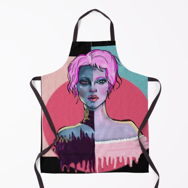Item preview, Chrome Duality - Surreal Pop Art Portrait designed and sold by Kyradem.