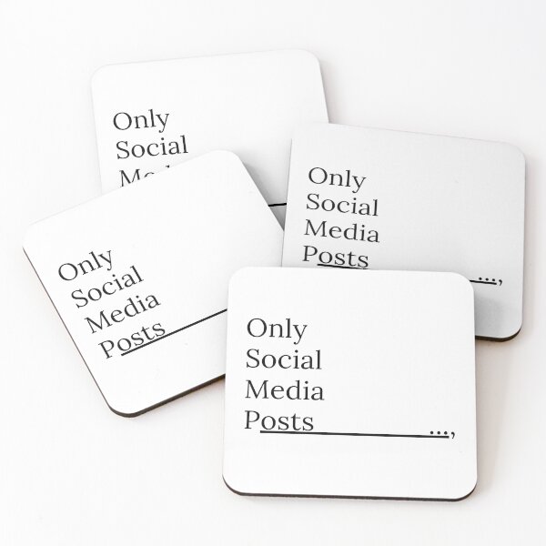 Item preview, Only social media posts..., designed and sold by ArtistTejal.
