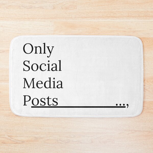 Item preview, Only social media posts..., designed and sold by ArtistTejal.
