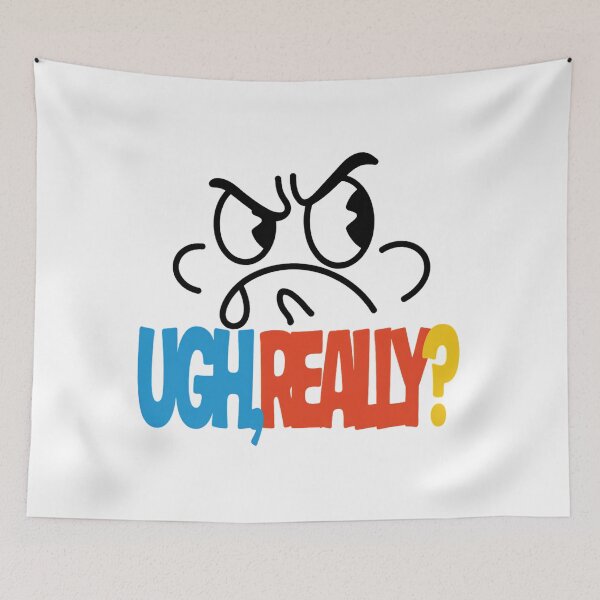 Item preview, Ugh, Really? – Funny Sarcastic Retro Eyes Design designed and sold by Cool-cat-art.