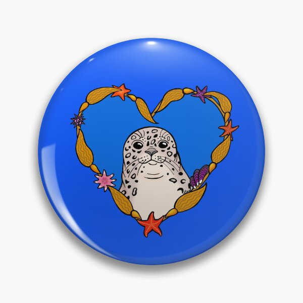 Item preview, Harbor Seal Kelp Heart designed and sold by sharkbait83.
