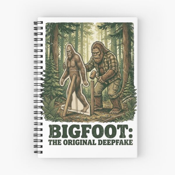 Item preview, Bigfoot Setting Up Decoy to Fool Humans designed and sold by OverThunk.