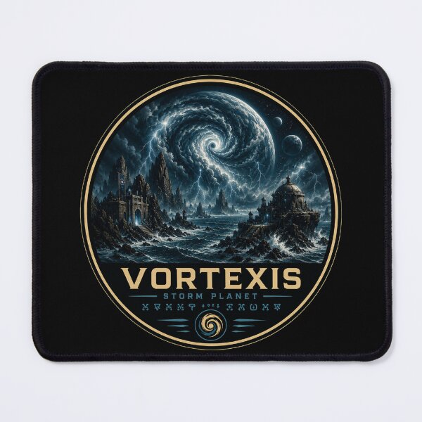 Item preview, VORTEXIS – Storm World | Planetary Worlds Collection | Sci-Fi Space Emblem designed and sold by ChemiroL.