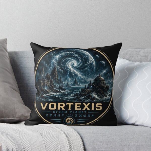 Item preview, VORTEXIS – Storm World | Planetary Worlds Collection | Sci-Fi Space Emblem designed and sold by ChemiroL.
