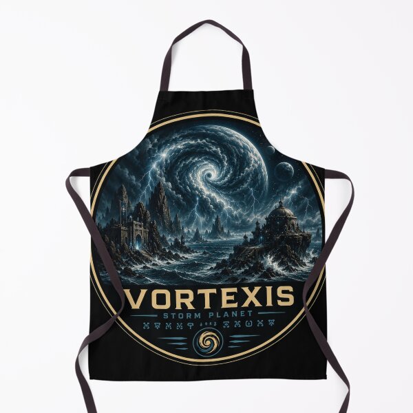 Item preview, VORTEXIS – Storm World | Planetary Worlds Collection | Sci-Fi Space Emblem designed and sold by ChemiroL.