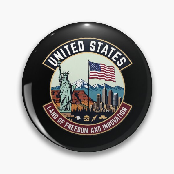Item preview, United States – Land of Freedom and Innovation designed and sold by GnuArt.