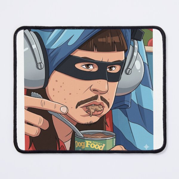 Item preview, Oliver Tree Weird Masked Gamer Guy Eating Dog Food Meme  designed and sold by some peace.