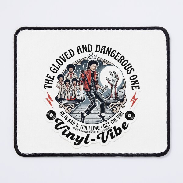 Item preview, The Gloved Pop Icon Retro Music Tribute designed and sold by Vinyl-Vibe.