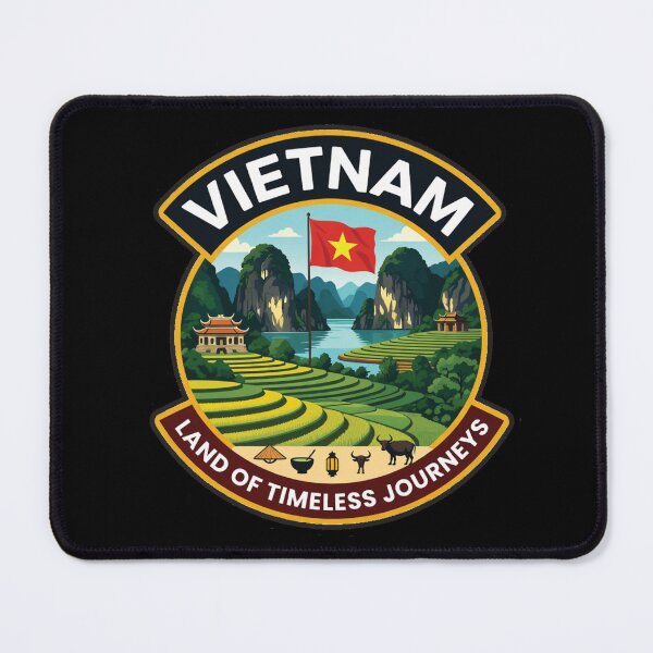 Item preview, Vietnam – Land of Timeless Journeys designed and sold by GnuArt.