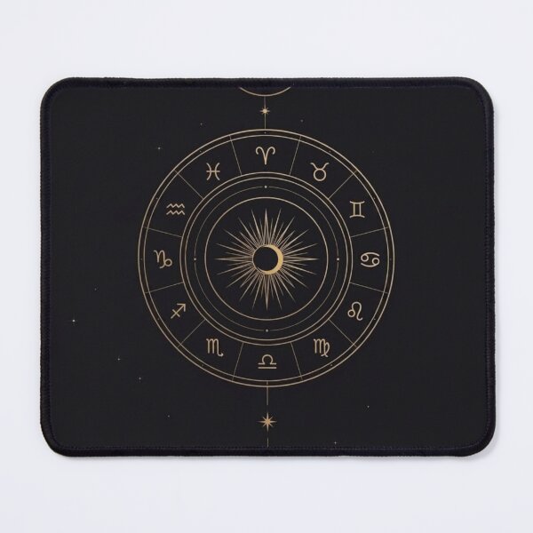 Item preview, Mystical zodiac wheel and celestial moon designed and sold by MysticVargas.