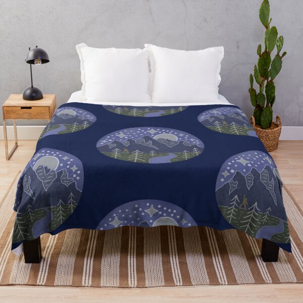Item preview, Bigfoot Under the Stars Cryptid Mountain Night Scene designed and sold by Whimsy Moth .