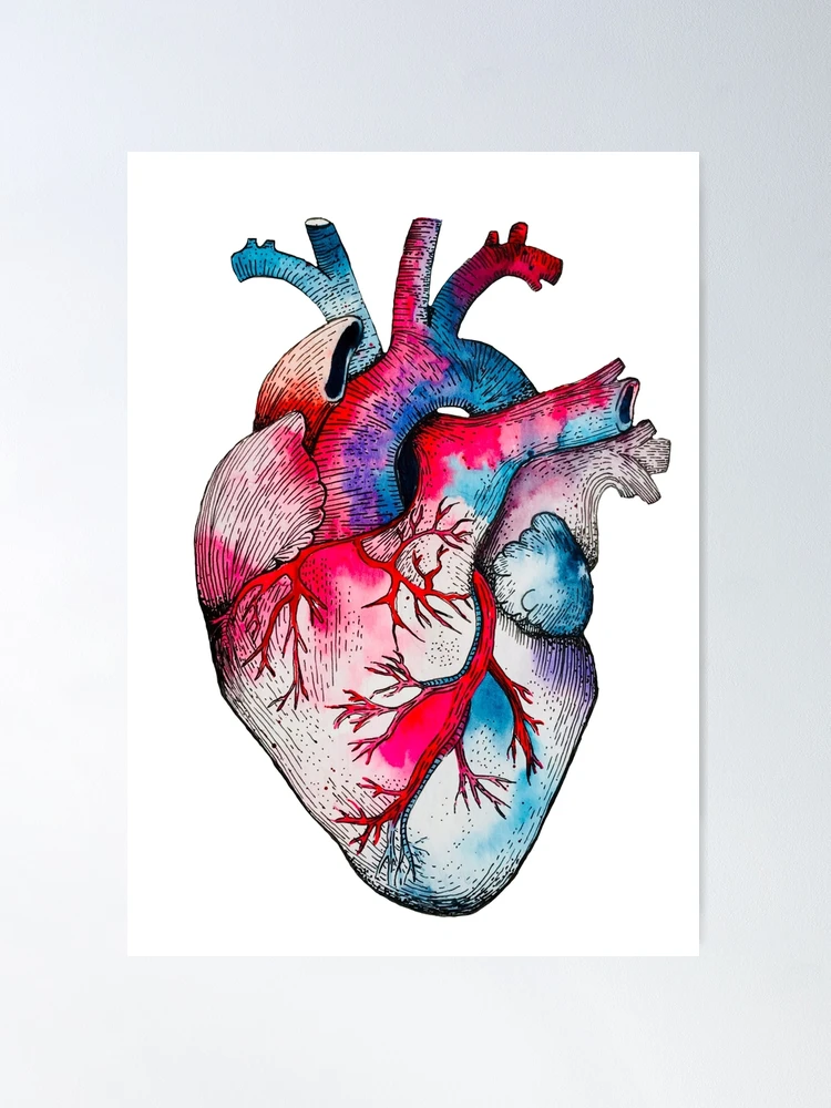 Art Supplies Heart Art Print by RodenandCo